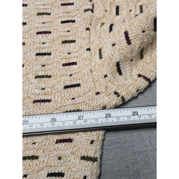 Vintage Peconic Bay Traders Knit Sweater XL Textured Fair Isle Pattern - Picture 4 of 6